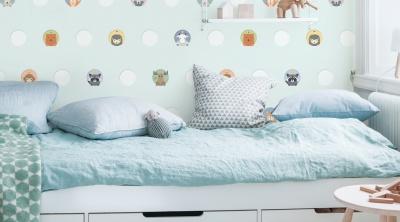 Обои SHINHAN Wallcover Dream World арт. A5110-2 фото в интерьере